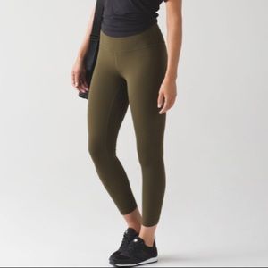 Rare Lululemon Align Military Green 25” 💚